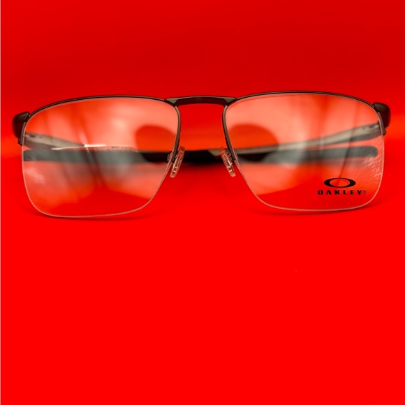 Oakley Modern Black and Silver Frames